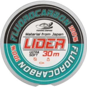 Леска флюорокарбоновая Lider Fluorocarbon 100% 0.35мм 30м / FL-0135 21век