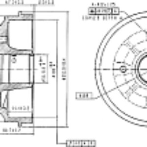 Тормозной барабан PDR1370 21век