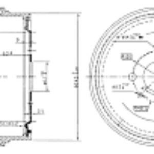 Тормозной барабан PDR1551 21век