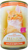 Влажный корм для кошек Premium Телятина и домашняя птица 21век