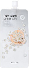 Маска для лица гелевая Pure Source Pocket Pack Pearl ночная 21век