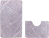 Набор ковриков для ванной и туалета Standart 60x100+60x50 / CROSS-7022-LIGHT-GRAY 21век