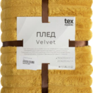 Плед Velvet Крупный рубчик Евро / 94662 21век