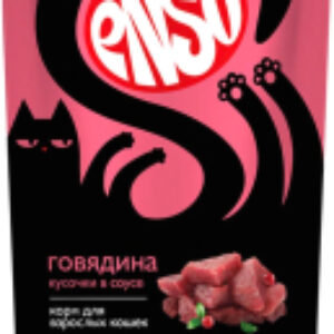 Влажный корм для кошек Кусочки в соусе говядина 020/969968 21век