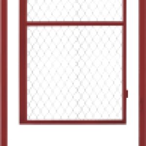 Калитка Из профильной трубы и сетки рабицы с врезным замком 0.9x2м 21век
