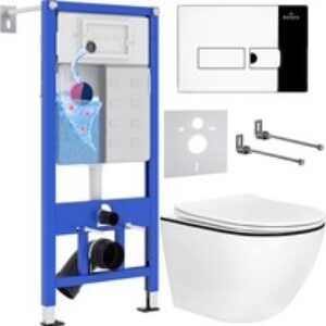 Унитаз подвесной с инсталляцией StounFix Dual Fresh 964772 21век