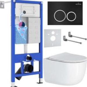 Унитаз подвесной с инсталляцией StounFix Dual Fresh 964295 21век