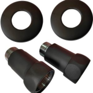 Комплект фитингов для полотенцесушителя 1"х1/2" г/ш Ral 9005 731SCH1004 21век
