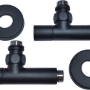 Вентильный кран Угловой 1/2"х1/2" ш/ш Ral 9005 / 5101SCH0404 21век