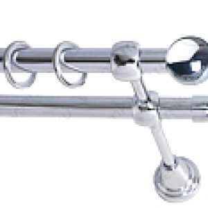 Карниз для штор Шар малый 124 2р гладкий 21век