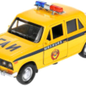 Автомобиль игрушечный ВАЗ-2106 Жигули Полиция / 2106-12SLPOL-YE 21век