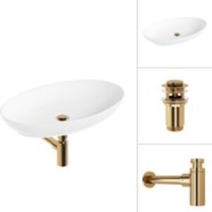 Умывальник 21571 + клапан 21190G + сифон 21635G 21век
