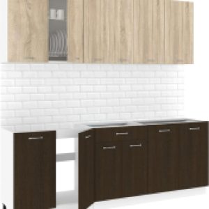 Кухонный гарнитур Корнелия Лира-лайт 2.2м без столешницы 21век