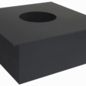 Потолочно-проходной узел дымохода ф230 0.7мм 450x450 под стакан 21век