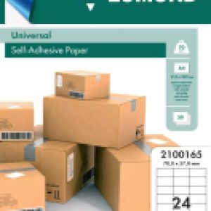 Набор этикеток Самоклеющаяся 24 делений A4 70 г/м 50л / 2100165 21век
