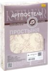 Простыня На резинке Цветы бежевые 251 21век
