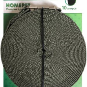 Поводок Брезентовый с карабином 25мм 21век