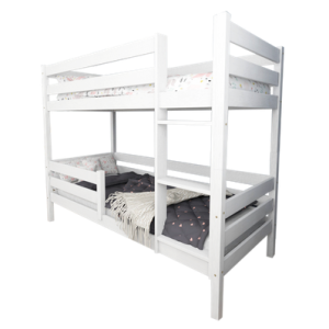 Двухъярусная кровать детская Моритц 2 80х160 с бортиком / ECO.001.00042.80-160.W 21век