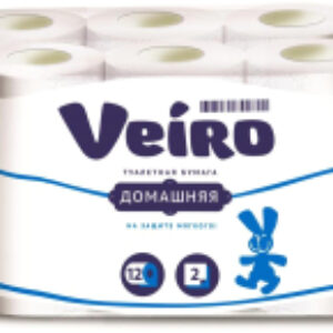 Туалетная бумага Домашняя 2х слойная 21век