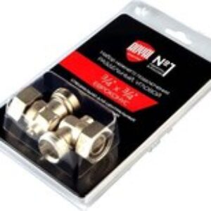 Монтажный комплект для радиатора Набор нижнего подключения Угловой раздельный 3/4х3/4ЕК 21век