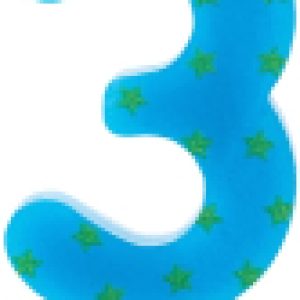 Свеча для торта 3. С глазками / 591406 21век
