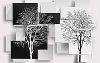Фотообои листовые Дерево 3D Инь-янь 21век