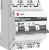 Выключатель автоматический 3P 32А (D) 4.5kA ВА 47-63 / mcb4763-3-32D-pro 21век