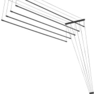 Сушилка для белья Потолочная 5 прутьев Black Diamond 300см 21век