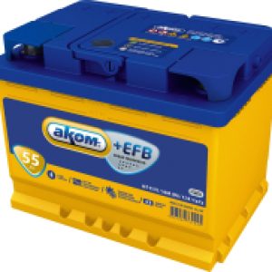 Автомобильный аккумулятор 6СТ-55 Рус+EFB 560A 21век