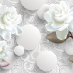 Фотообои листовые Цветочная абстракция 7 3D 21век