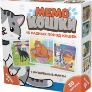 Настольная игра Мемо. Кошки / 8344/36 21век