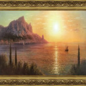 Картина Море и горы на закате 8Л3448 21век