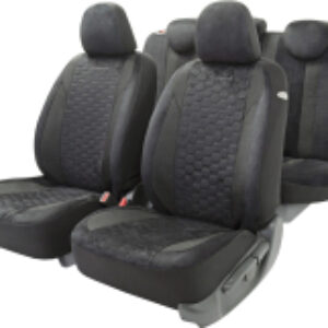 Комплект чехлов для сидений Alcantara ALC-1505 BK/BK 21век