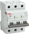 Выключатель автоматический Averes AV-6 3P 25A (C) 6kA / mcb6-3-25C-av 21век