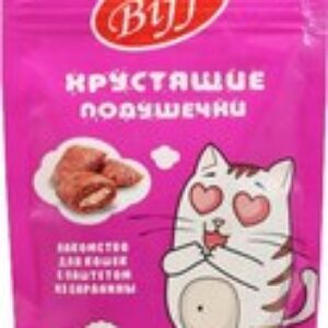 Лакомство для кошек Biff Хрустящие подушечки с паштетом из баранины / 26694 21век