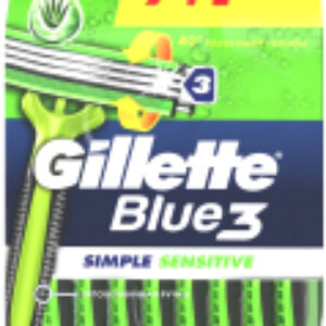 Набор бритвенных станков Blue 3 Simple Sensitive безопасные одноразовые 21век