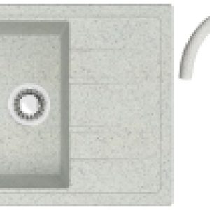Мойка кухонная со смесителем BR-5850 + смеситель AM.PM Like F8007133 21век
