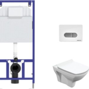 Унитаз подвесной с инсталляцией Carina S-MZ-CARINA-XL-COn-S-DL-w + 525 040000 + D7 040037 21век