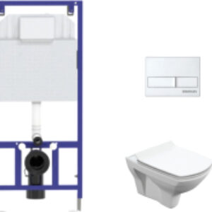 Унитаз подвесной с инсталляцией Carina S-MZ-CARINA-XL-COn-S-DL-w + 525 040000 + L2 040012 21век