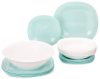 Набор столовой посуды Carine Light Turquoise&White P7627 21век