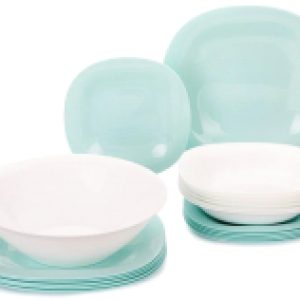 Набор столовой посуды Carine Light Turquoise&White P7627 21век