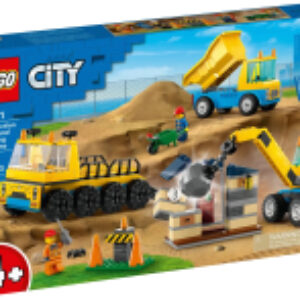 Конструктор City Строительные машины и кран с шаром для сноса 60391 21век