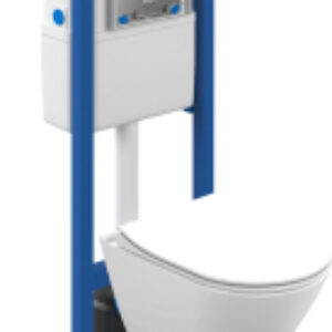 Унитаз подвесной с инсталляцией City Smart CO DPL EO Slim + VECTOR LP / 64917 21век