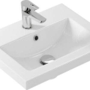 Умывальник со смесителем Como 50 / S-UM-COM50/1-w + 63034 21век