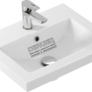 Умывальник со смесителем Como 50 / S-UM-COM50/1-w + 63039 21век