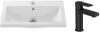 Умывальник со смесителем Como 70 / S-UM-COM70/1-w + 63107 21век