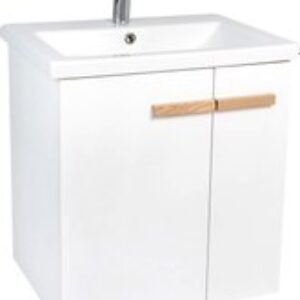 Тумба с умывальником Мюнхен Como 80 / VMUN80COBEL-T2STP (белый)+S-UM-COM80/1-w 21век