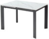 Обеденный стол Corner 120 Matt / DECDF5052TSSTWHTMARBLEBLCK 21век
