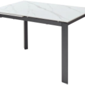 Обеденный стол Corner 120 Matt / DECDF5052TSSTWHTMARBLEBLCK 21век