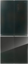 Холодильник с морозильником CT-1745 NF Black Glass 21век